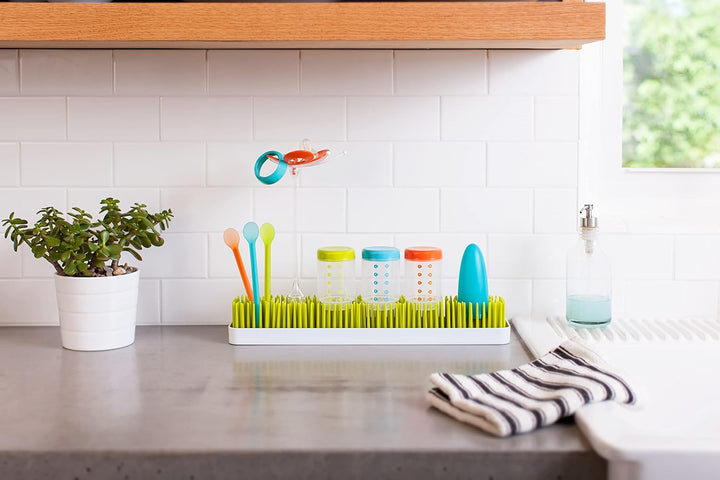 TOMY Boon PATCH Countertop Drying Rack For Baby Bottles And Accessories , Stylish Nursery Accessorie