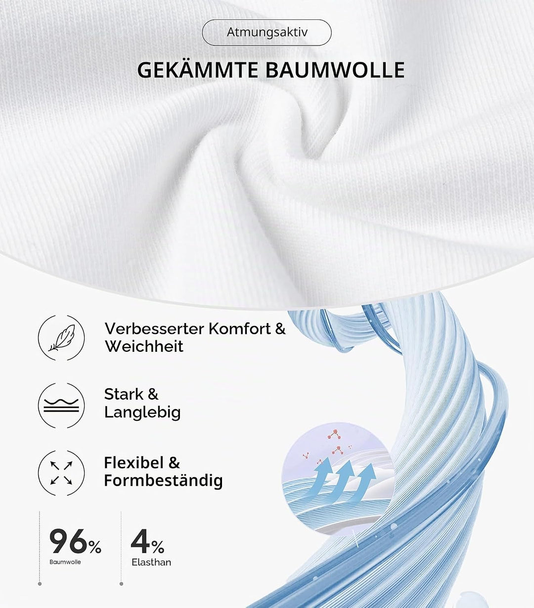 Separatec Boxershorts Herren 7er Pack aus Weicher Baumwolle Unterhosen Männer mit Unterstützender Se