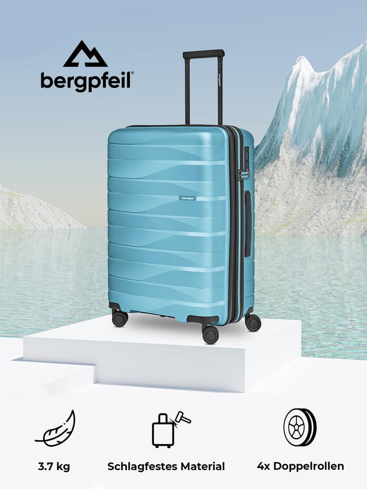 Mittelgrosser Hartschalen Check-in Koffer |Trolley erweiterbar 45 x 27 x 66 cm aus hochwertigem Poly