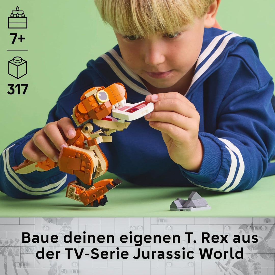 LEGO Jurassic World Little Eatie: T.Rex, Bauspielzeug für Jungen und Mädchen ab 7 Jahren, Bauset mit