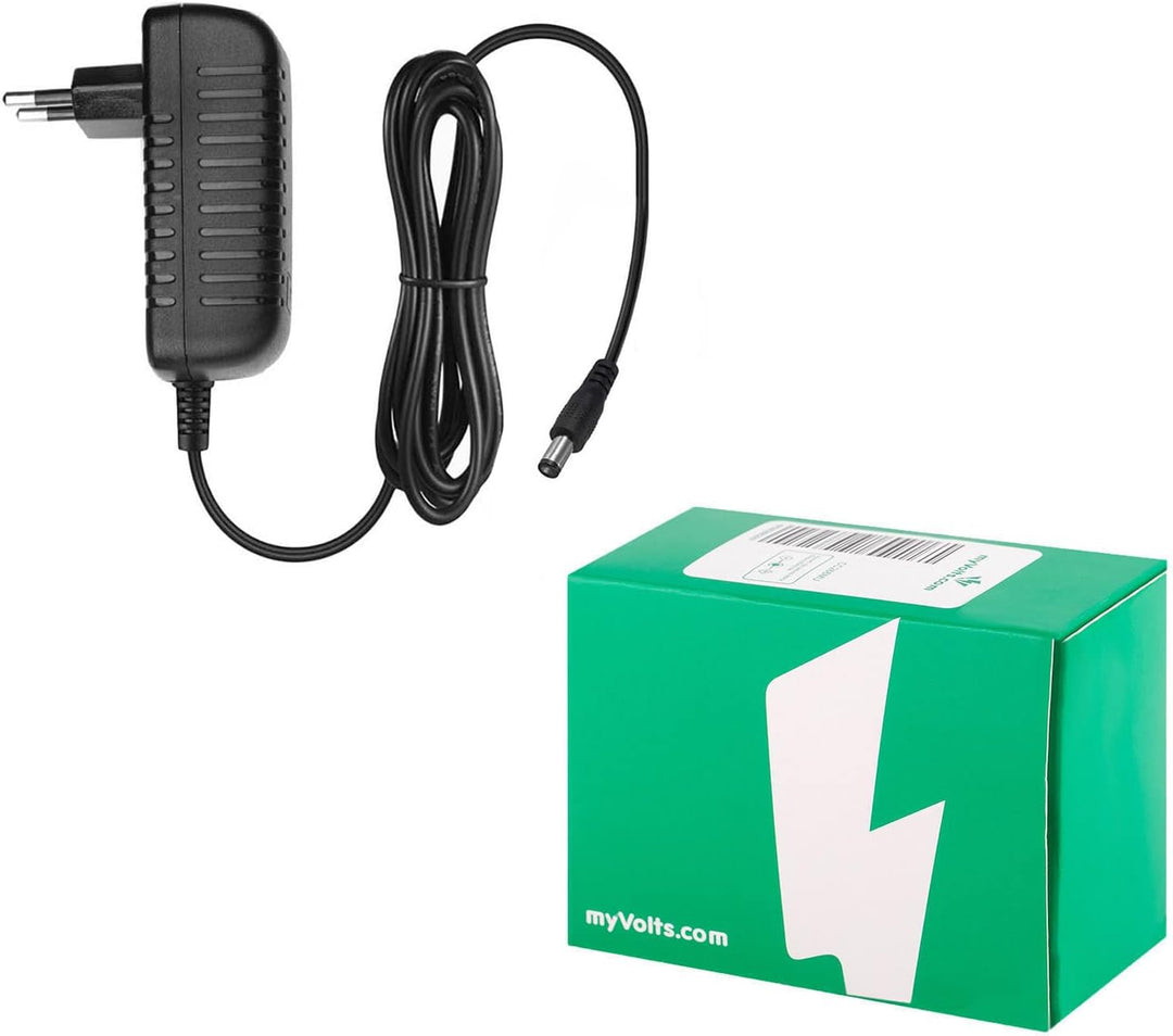 MyVolts 9V EU-Netzteil kompatibel mit Novation Bass Station Rack - mit Verlängerungskabel und Inline