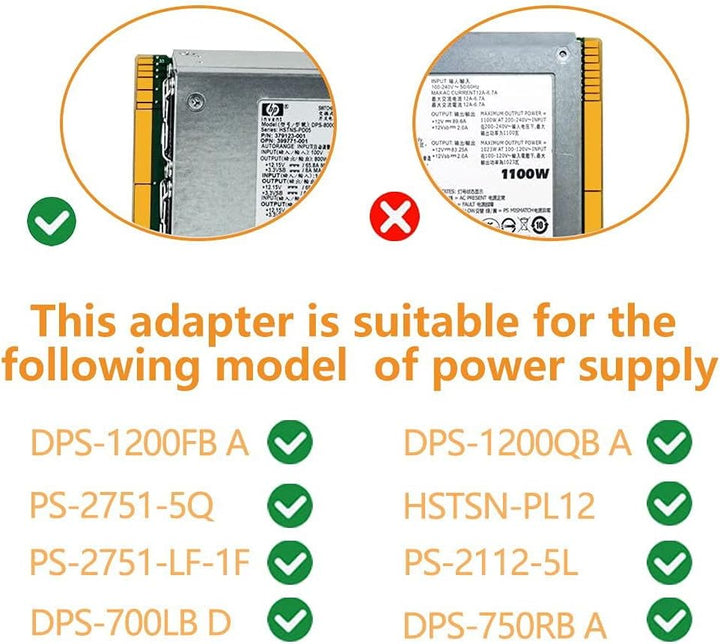 xiwai 1200W Server Netzteil Netzteil Breakout Board Adapter mit 17 Ports ATX 6 Pin für DPS-800GB 120