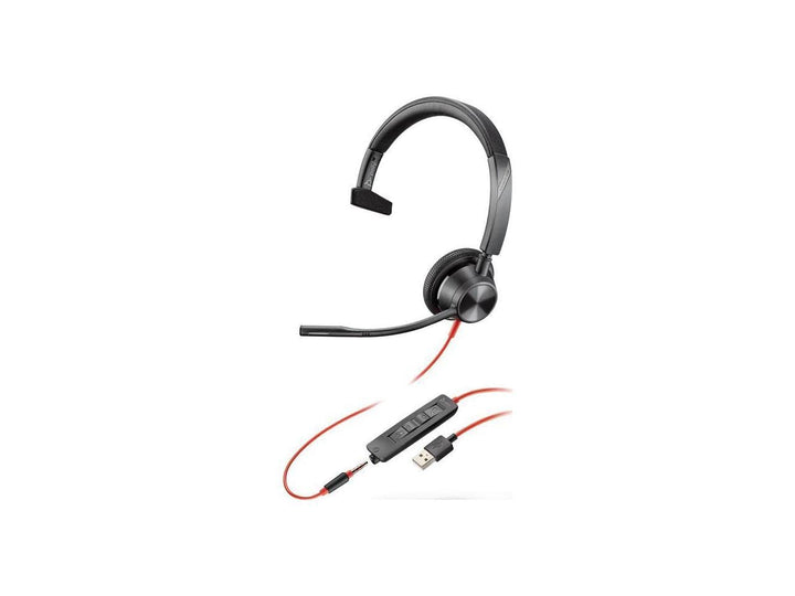 Poly Blackwire 3315 - Schnurgebundenes UC Mono-Headset mit USB-A