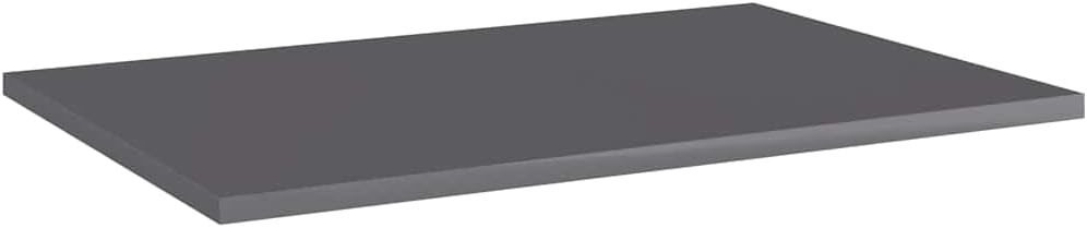 Bücherregal-Bretter 4 STK. Hochglanz-Grau 60x40x1,5 cm,Regalsysteme,805264