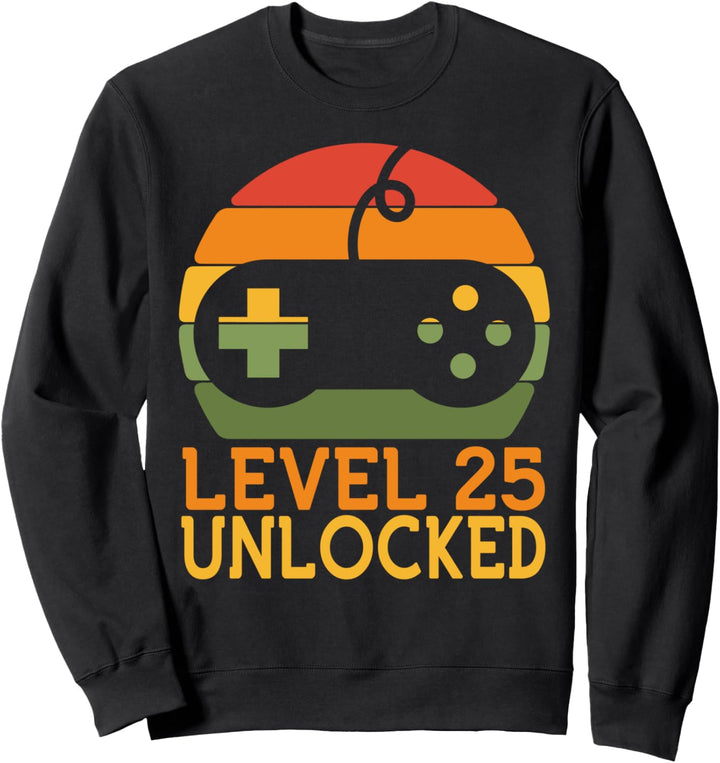 25. Geburtstag - Stufe 25 freigeschaltet - Gamer Sweatshirt