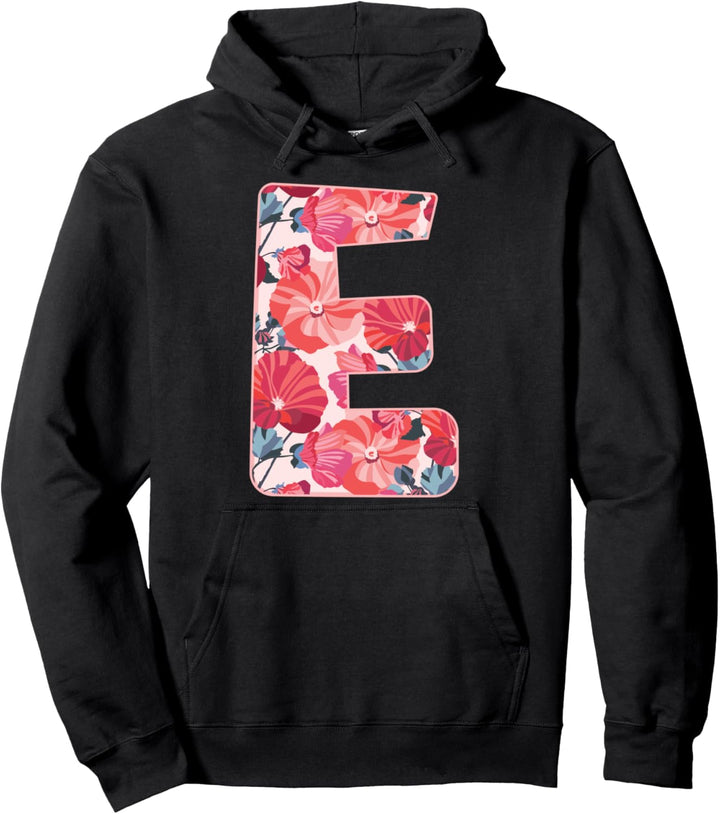 Buchstabe E Alphabet Vorname Vokale Blume Natur Geschenk Pullover Hoodie