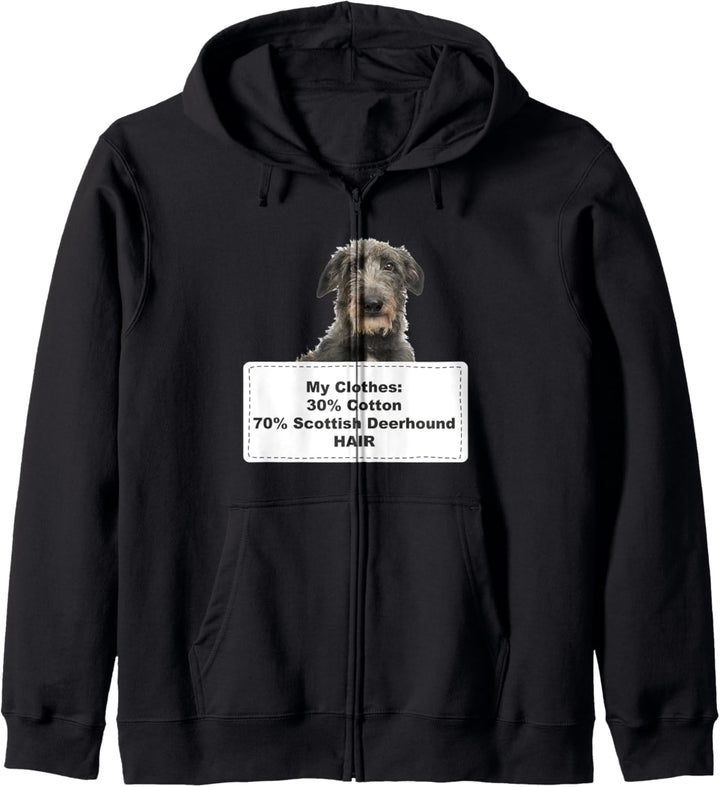 Funny Shedding Dog Scottish Deerhound Kapuzenjacke