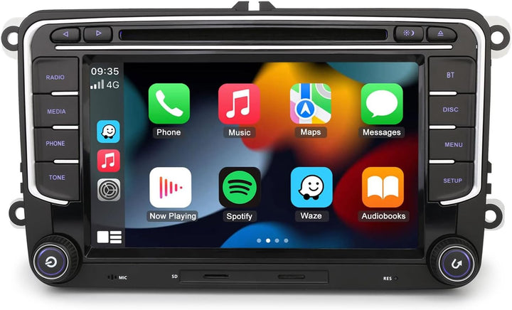 Erisin 9 Zoll 8-Kern 4GB RAM+64GB ROM Android 14 Autoradio Bluetooth mit GPS Navigation Für Skoda Oc