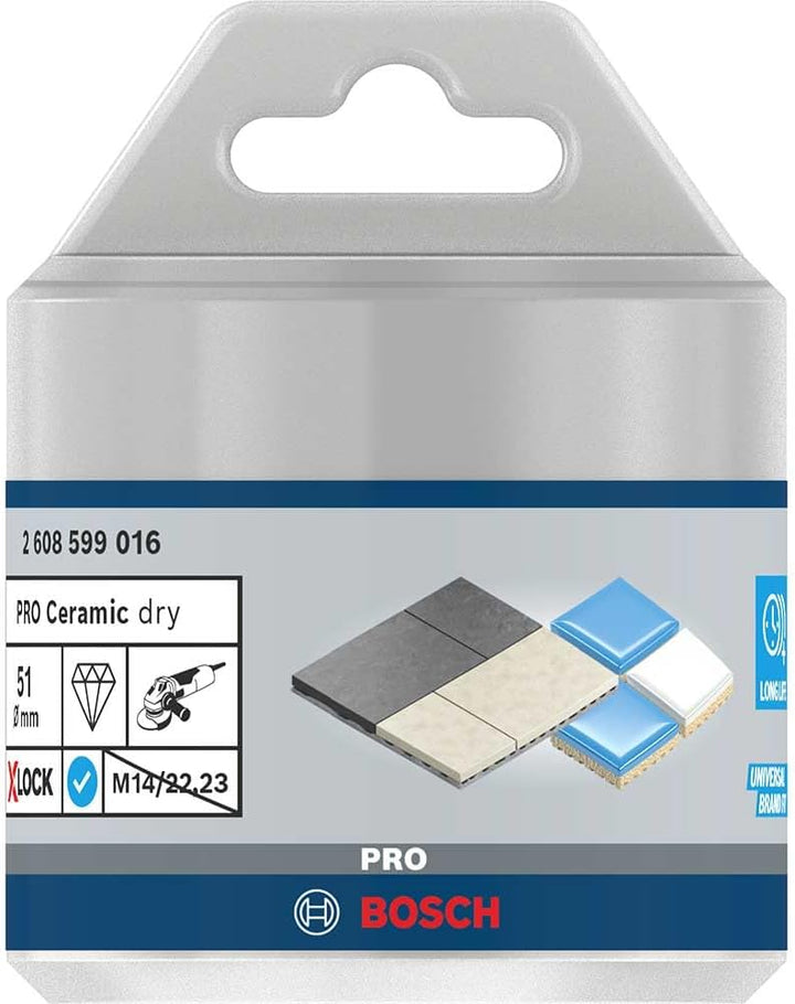 Bosch 1x PRO Ceramic dry Trockenbohrkrone, 51 x 35 mm, X-Lock Ø 51 mm, Ø 51 mm
