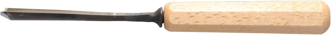 STUBAI Stemmeisen Stechbeitel Serie 52 - Form 6 | Gerades Hohleisen - 30 mm, mit Holzgriff, für Figu