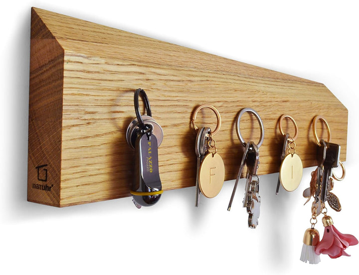 Wand Design Holz Messerhalter Messerblock - Pete - Eiche Magnetleiste Schlüsselbrett