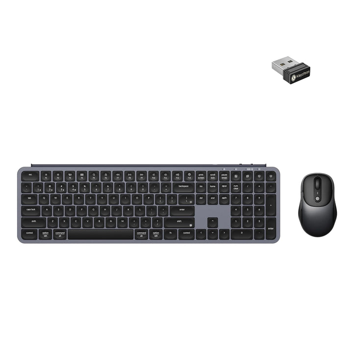 Keychron B6 Pro Wireless Tragbares Tastatur und Maus-Set, 2,4 GHz/Bluetooth 5.2/USB-C, Lange Akkulau