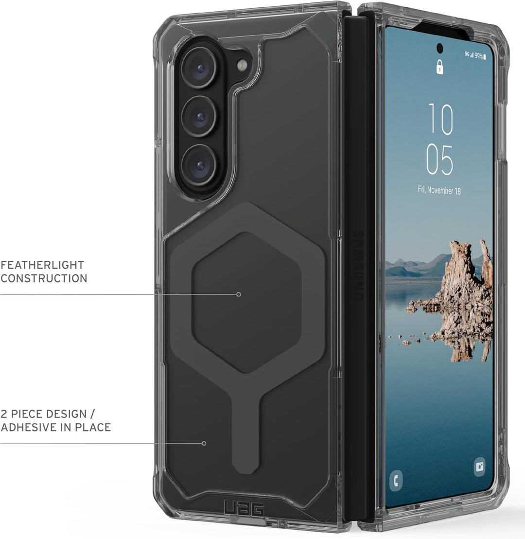 URBAN ARMOR GEAR UAG Schutzhülle für Samsung Galaxy Z Fold 5 (2023) Plyo Pro, grau/transparent [Made