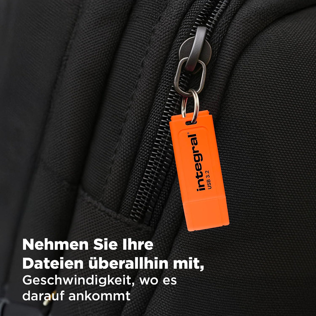 Integral 64GB Neon Pink USB 2.0 Flash-Laufwerk USB - C 3.0 32GB Black/Orange/Blue, USB - C 3.0 32GB