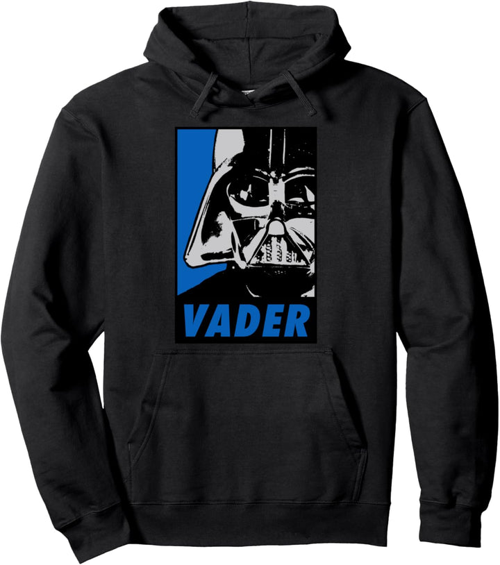 Star Wars Darth Vader Blue Tonal Propaganda Poster Pullover Hoodie
