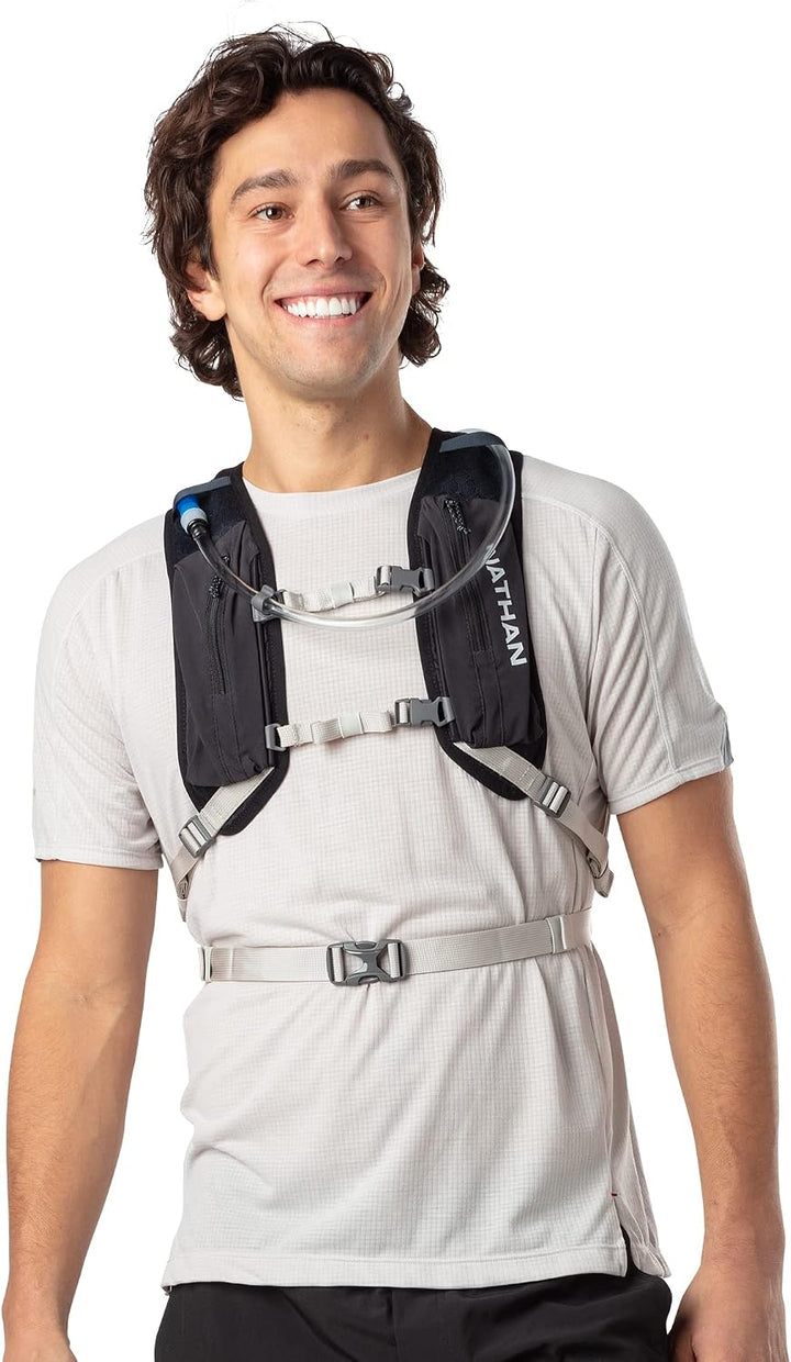Nathan Crossover Hydration Pack Schwarz/Vapor Grey Einheitsgrösse, Schwarz/Vapor Grey Einheitsgrösse