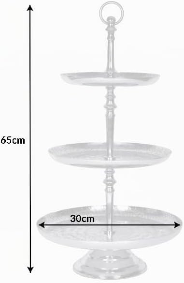 Etagere ORIENT - 65cm - silber - Metall-Aluminium-Legierung Unikat 65 cm, 65 cm