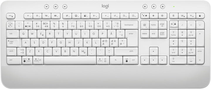 Logitech 920-011038 Tastiera Mouse Incluso Ufficio Bluetooth Qwerty Nordic Bianco (logitech Signatur