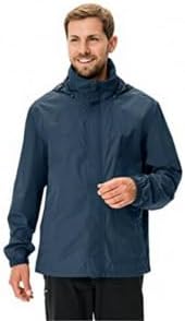 VAUDE Regenjacke Herren Escape Light, Wasserabweisende Outdoor-Jacke, Atmungsaktiver Windbreaker mit