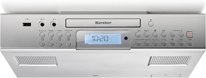 Karcher RA 2050 Unterbauradio (UKW-Radio, CD-Player, USB, USB-Charger, Countdown-Timer, Fernbedienun
