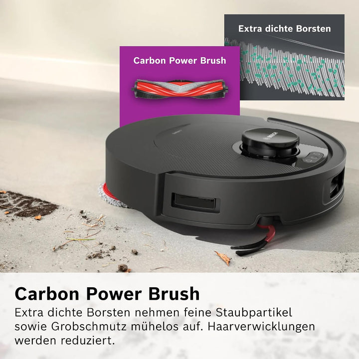 Bosch Spotless2 Saugroboter mit Wischfunktion, BCR2S1B, Schwarz