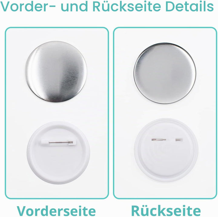100 Stück 58mm Leere Schaltfläche Abzeichen Button Teile Button Supplies Back Button Teile für Butto