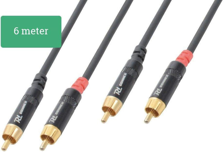 PD Connex Audiokabel Signalkabel 2x RCA - 6 Meter, 6 Meter