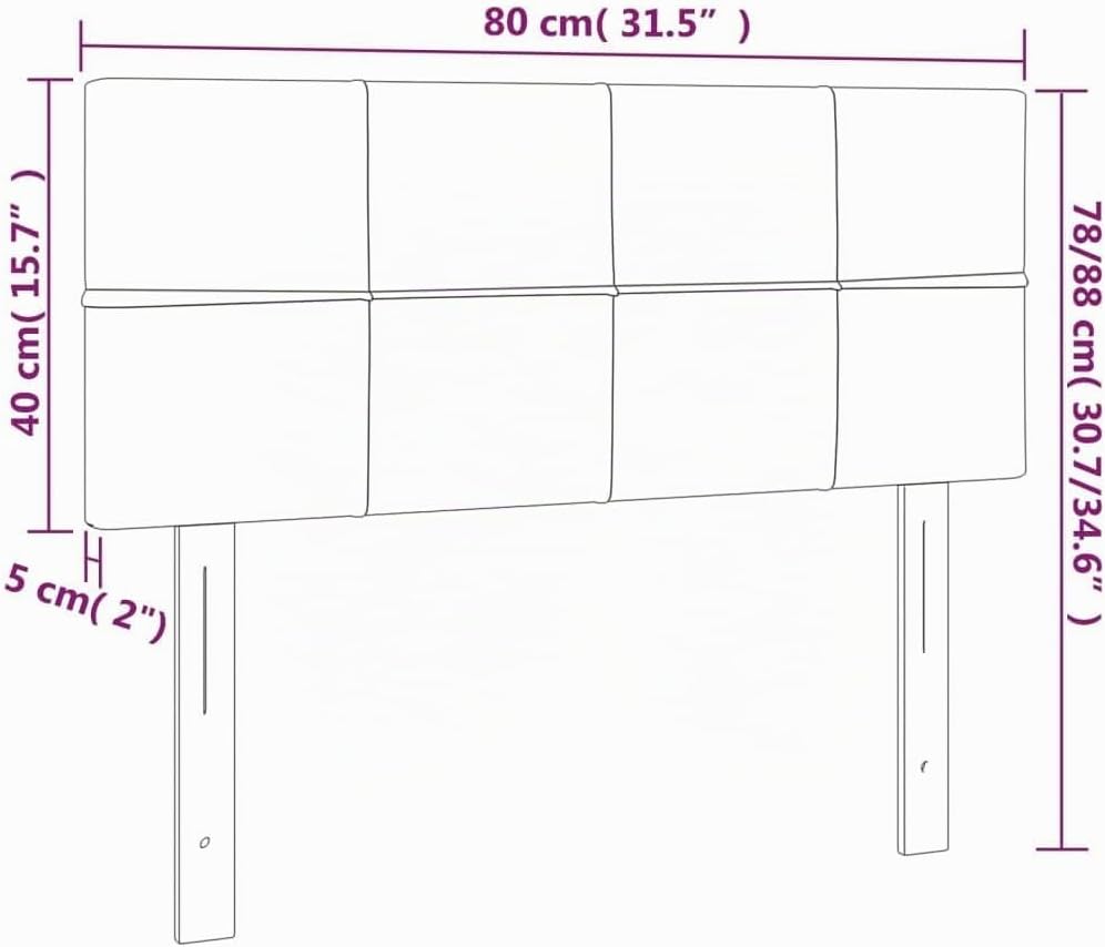 vidaXL Kopfteil, Bettkopfteil mit Holzbeinen, Höhenverstellbar Polsterkopfteil für Bett, Betthaupt B