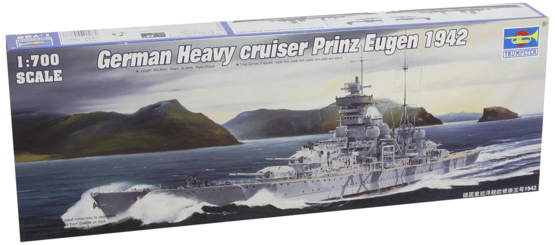 Trumpeter 05766 Modellbausatz German cruiser Prinz Eugen 1942