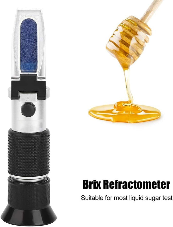 Brix-Refraktometer zur Messung von Zucker, 0-50% Brix-Refraktometer Brix-Refraktometer mit ATC, trag