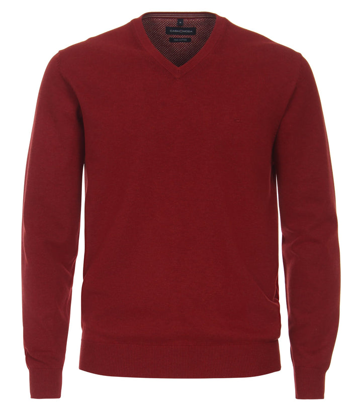 CASAMODA Herren Pullover M Mittelrot, M Mittelrot