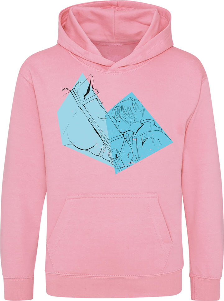Pferde Pullover Mädchen : Pferde Liebe - Kapuzenpullover für Mädchen - Pferde Geschenk - Kinder Hood