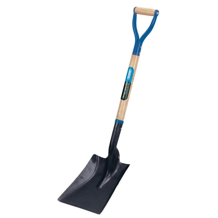 Draper 31391 Schaufel mit Hartholzschaft, quadratisch, Blau