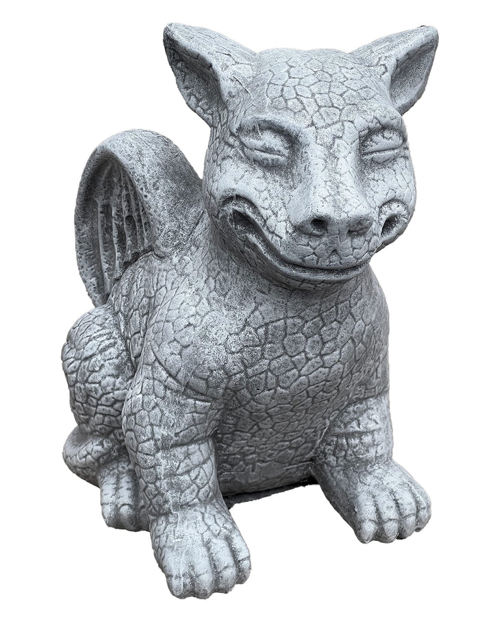 stoneandstyle Steinfigur Drachen Gargoyle frostfest Steinguss