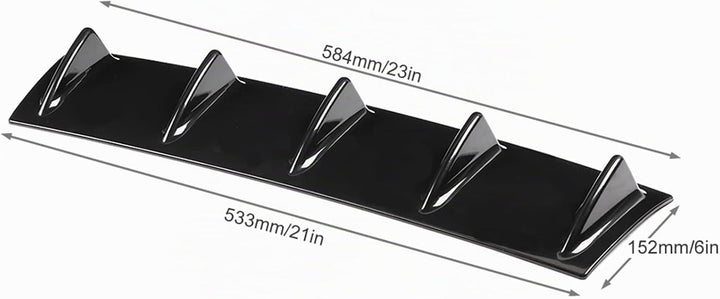 Heckschürze Spoiler, Universal Auto Heckschürze Chassis Haifischflosse Spoiler Flügellippe Diffusor