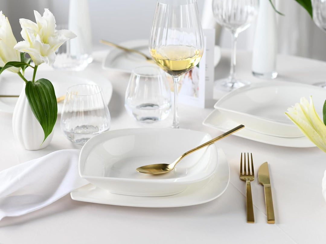 CreaTable, 18531, Serie Melbourne, Geschirrset, Tafelservice 12 teilig, Tafelservice 12 teilig