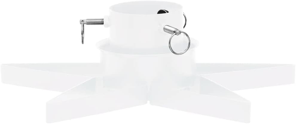 vidaXL Christbaumständer Weiss 47x47x13,5 cm