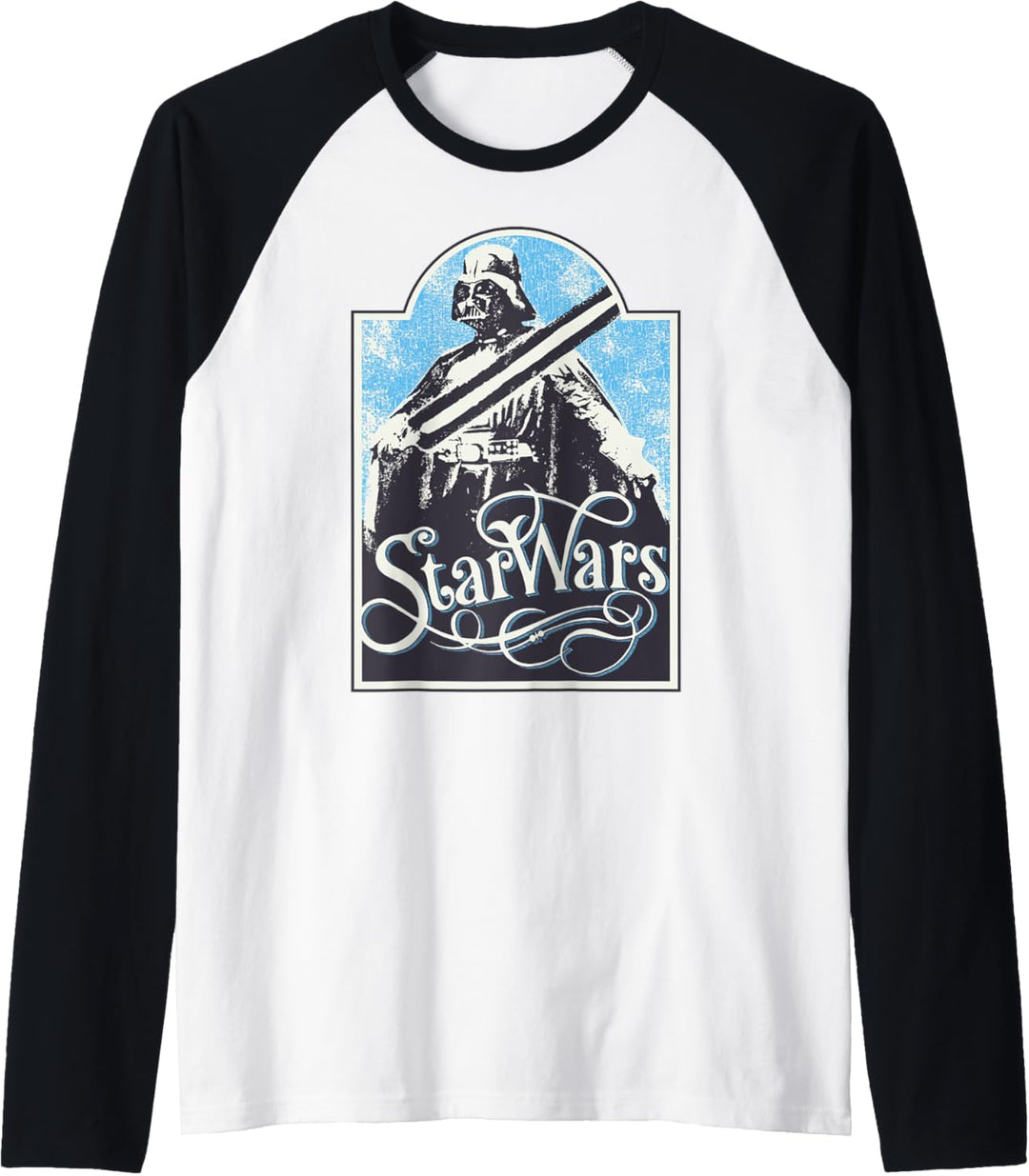 Star Wars Retro Vader Poster Raglan