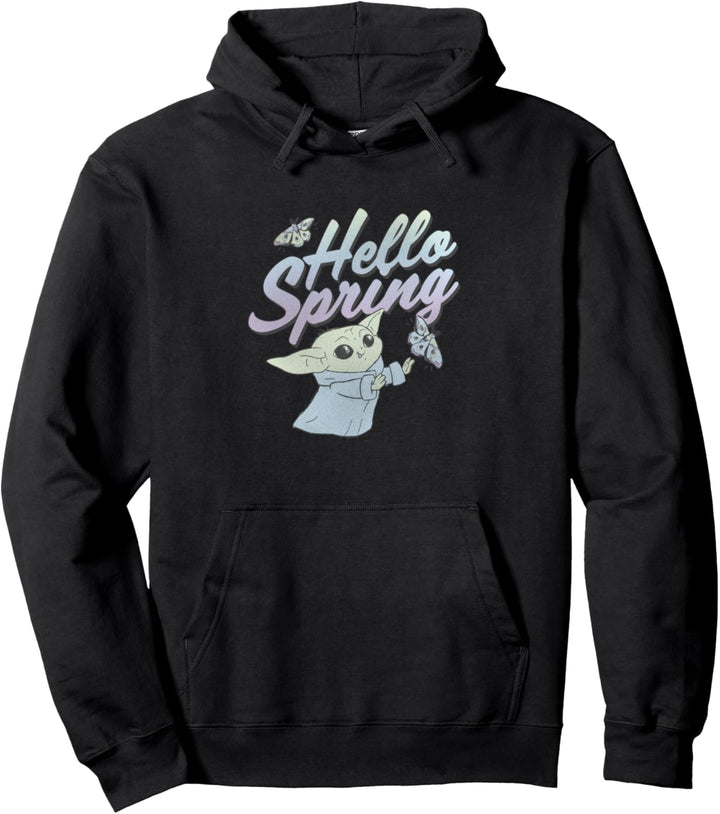 Star Wars: The Mandalorian The Child Hello Spring Butterfly Pullover Hoodie