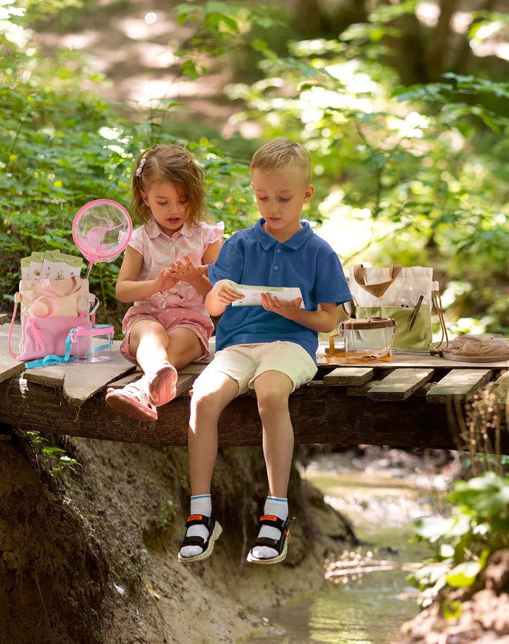ROBOTIME Insektenfänger &amp; Kinder-Entdecker-Set, 2 Kinder Schmetterlingsfänger-Explorerset, Komplette