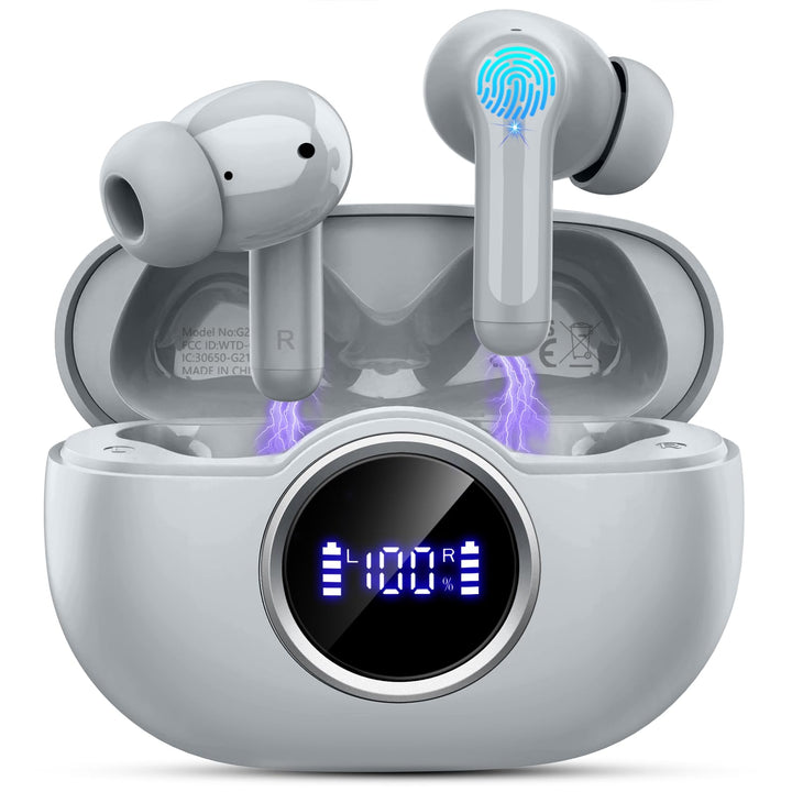 Rinsmola 2026 Bluetooth Headphones, 50 Hours Deep Bass Kopfhörer Kabellos Bluetooth 5.4, 3.6g In Ear