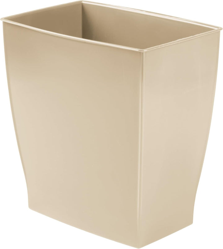 iDesign 64777EU Papierkorb Mono Rechteckiger Abfalleimer Mülleimer, 18,03 x 28,45 x 30,48 cm, taupe,