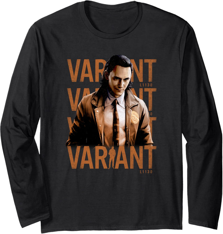 Marvel Loki Variant Word Stack Langarmshirt