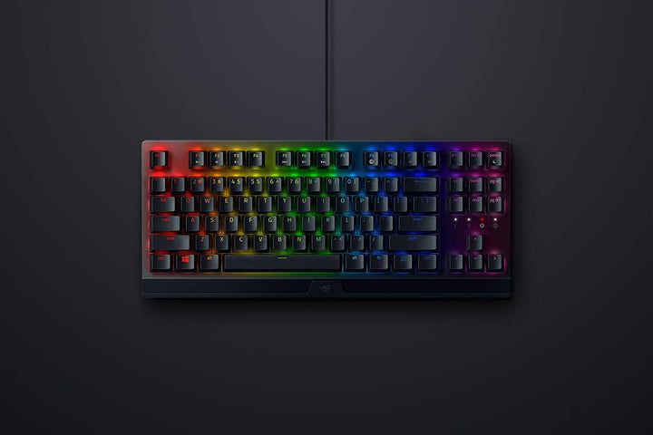 Razer BlackWidow V3 (Yellow Switch) - Gaming Tastatur mit mechanischen Schaltern (Taktil &amp; klickend,