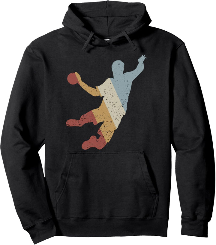 Handballspieler Retro Style Vintage Pullover Hoodie