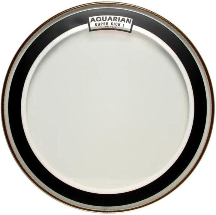 Aquarian SKI18 Superkick Series - 18 inch Drumhead - Single Ply - Clear 18 Inch Super-Kick 1, 18 Inc