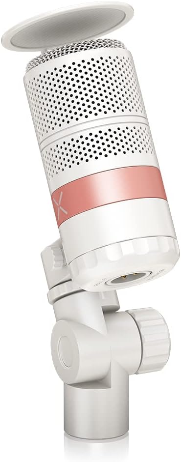 TC Helicon GoXLR MIC-WH Dynamisches Broadcast-Mikrofon mit integriertem Popschutz