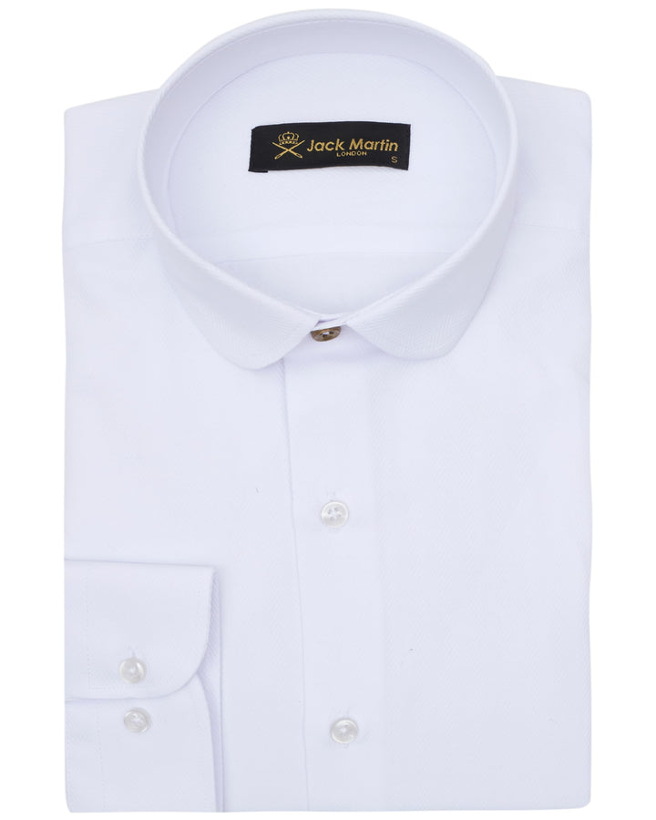 Jack Martin London Hemd mit Rundkragen für Herren | Slim-Fit-Businesshemden &amp; Freizeithemden mit Run