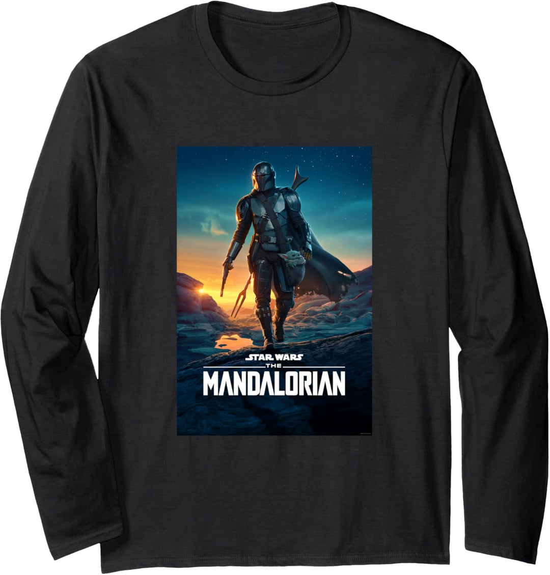 Star Wars The Mandalorian Season 2 Poster Langarmshirt