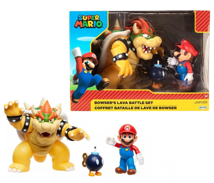 Nintendo Super Mario Bowser 18cm vs. Mario Figuren Set (Wave 1)
